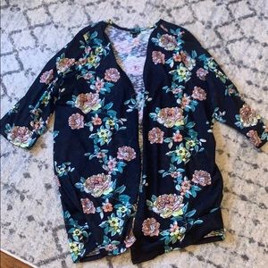 Torrid size 4 floral cardigan